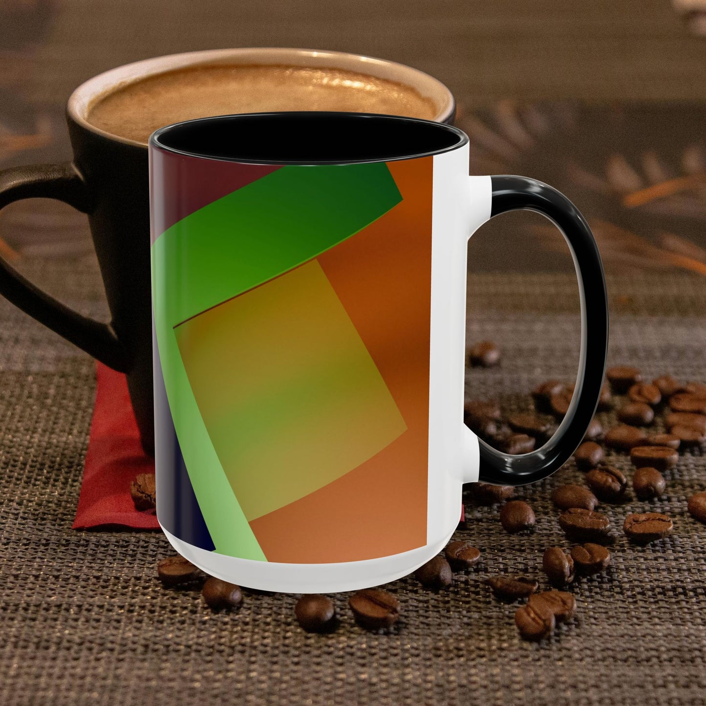 Accent Coffee Mug 11, 15oz_ N3+ Series ACM11OZ PT2WW018_ Limited Edition Perfect Blend of Style by WesternWaves: