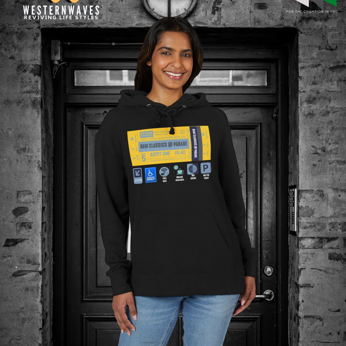 Unisex French Terry Hoodie_ 24 June 2025_ Limited Edition Stylish Fashion by WesternWaves: