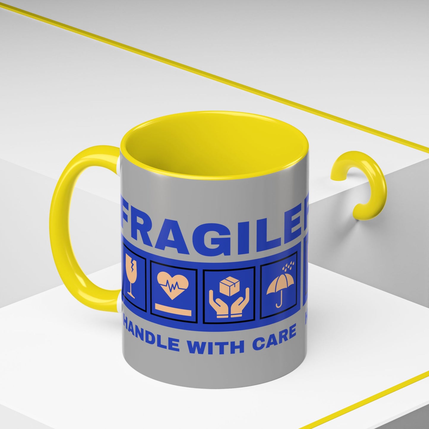 Accent Coffee Mug 11, 15oz_ N2+ Series ACM11OZ PT2WW006_ Vibrant Limited Edition Design by WesternWawes: