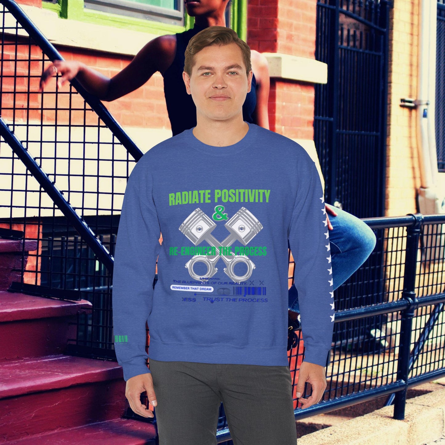 Unisex Heavy Blend™ Crewneck Sweatshirt_ N3+ Series UHBCSS PT2WW006_ Limited Edition Pure Luxury By WesternWaves: