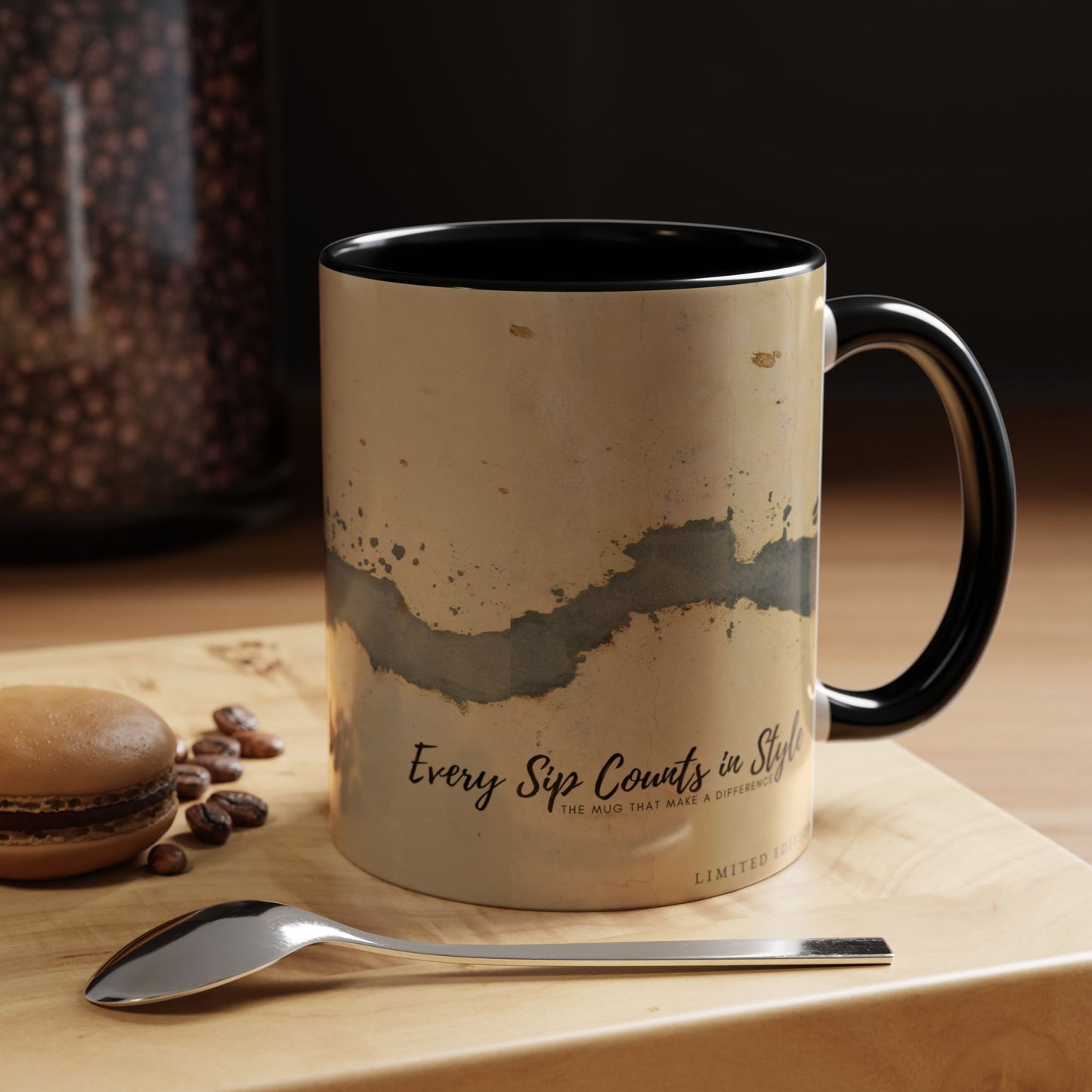 Accent Coffee Mug (11, 15oz) _ N3+ Series ACMUG PT2WW005_ Limited Edition Blend Style & Functionality by WesternWaves: