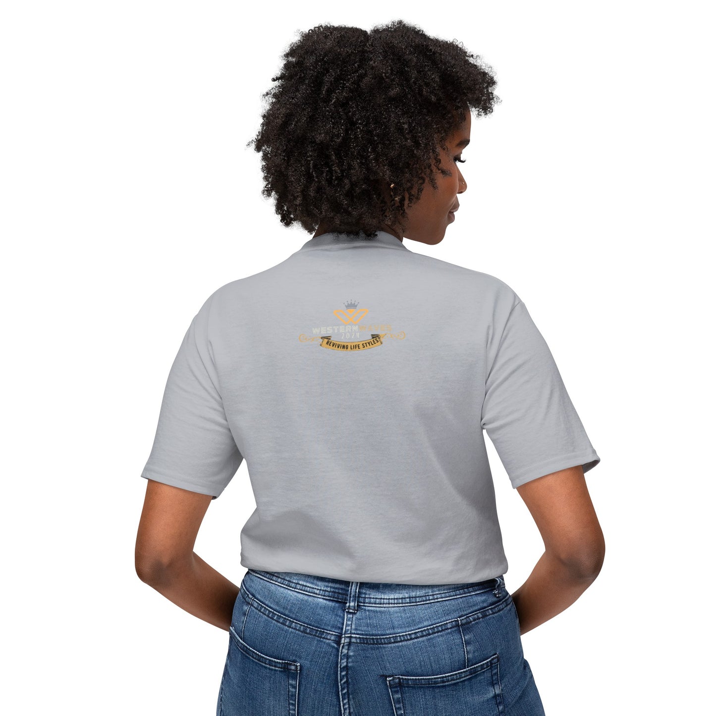 Unisex HD Cotton™ T-shirt_ N+ Series USHDCTS PT2WW001_ Limited Edition Unisex HD Cotton™ T-shirt by WesternWaves: