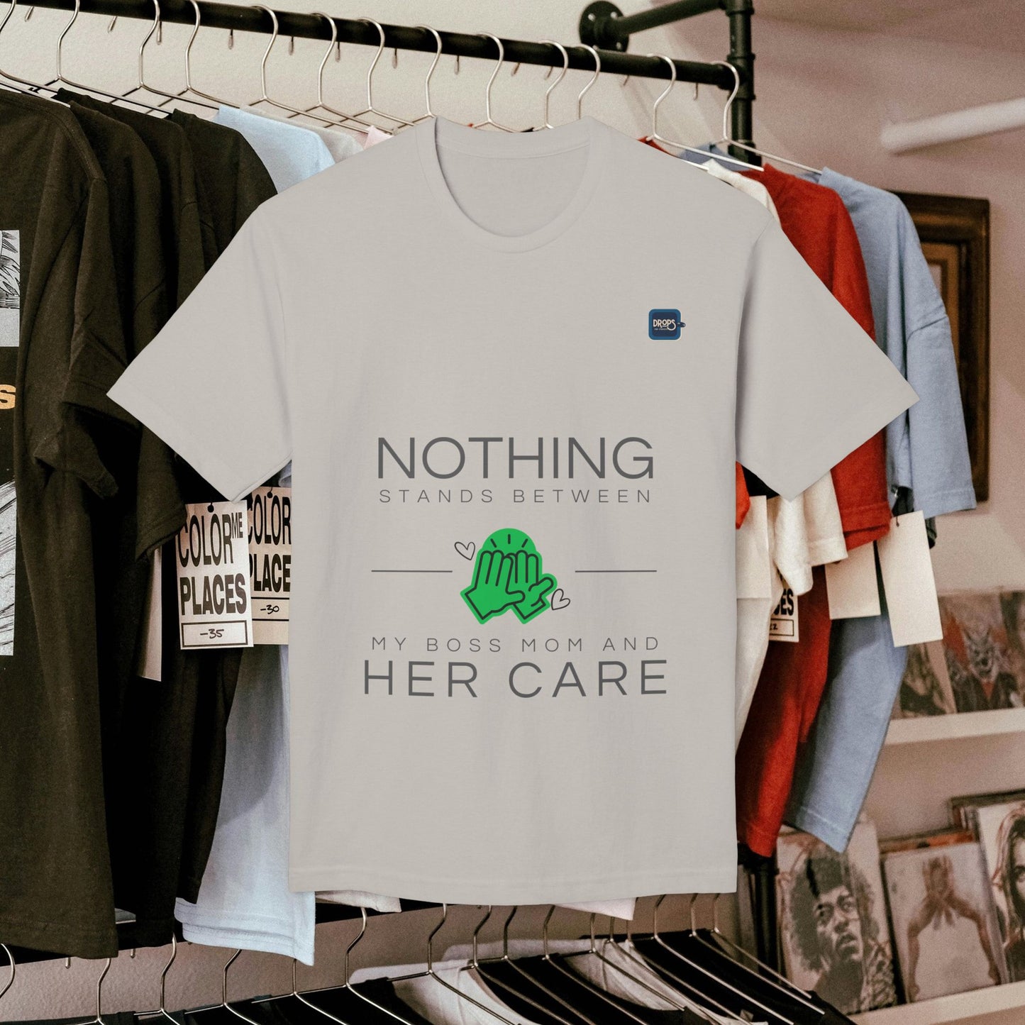 Unisex Midweight T-shirt, Made in USA_ N+ Series UMTS PT2WW007_ Limited Edition Design by WesternWaves: