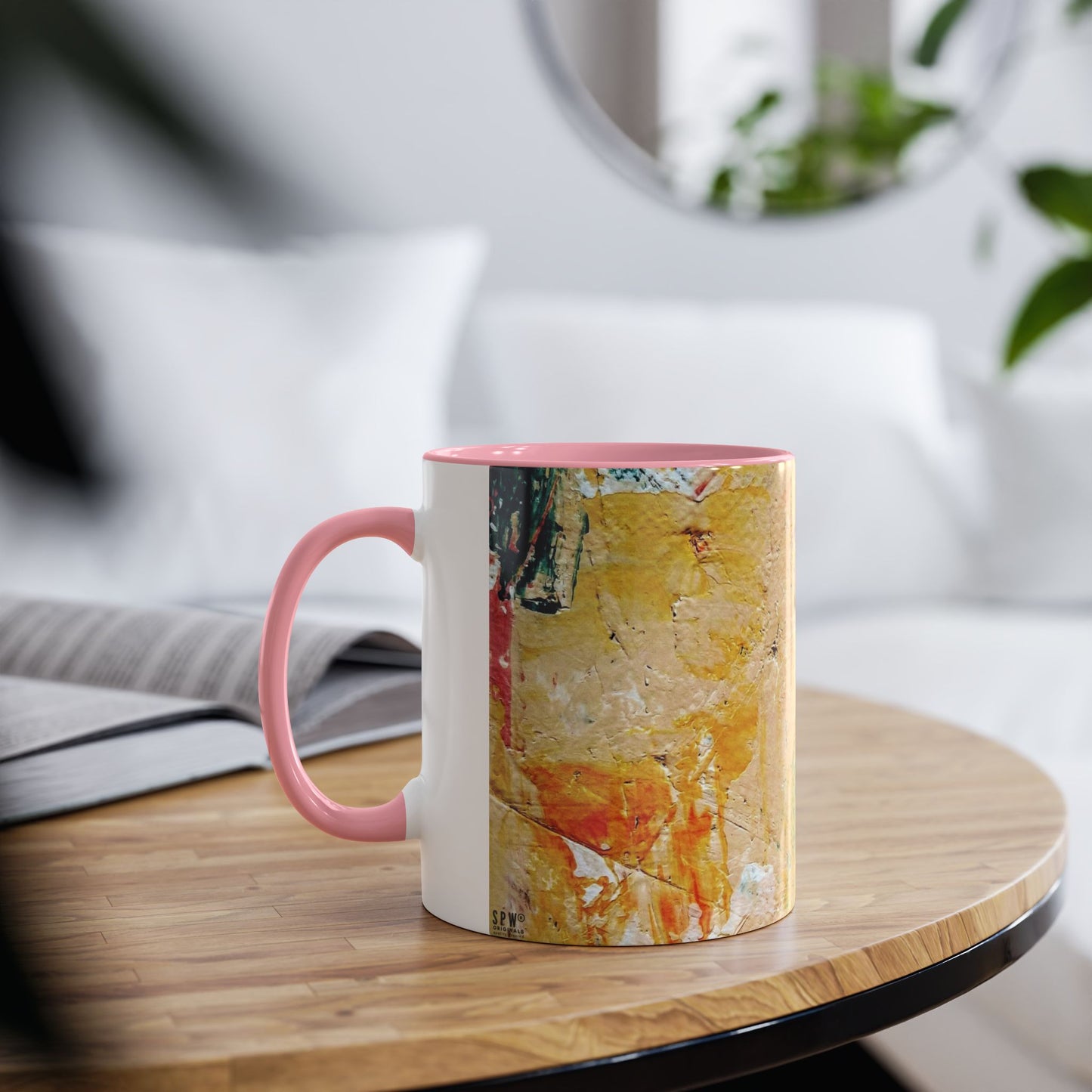 Two-Tone Coffee Mugs, 11oz_ N2+ Series TTCM11OZ PT2WW001_ Limited Edition by SPW of WesternWaves: