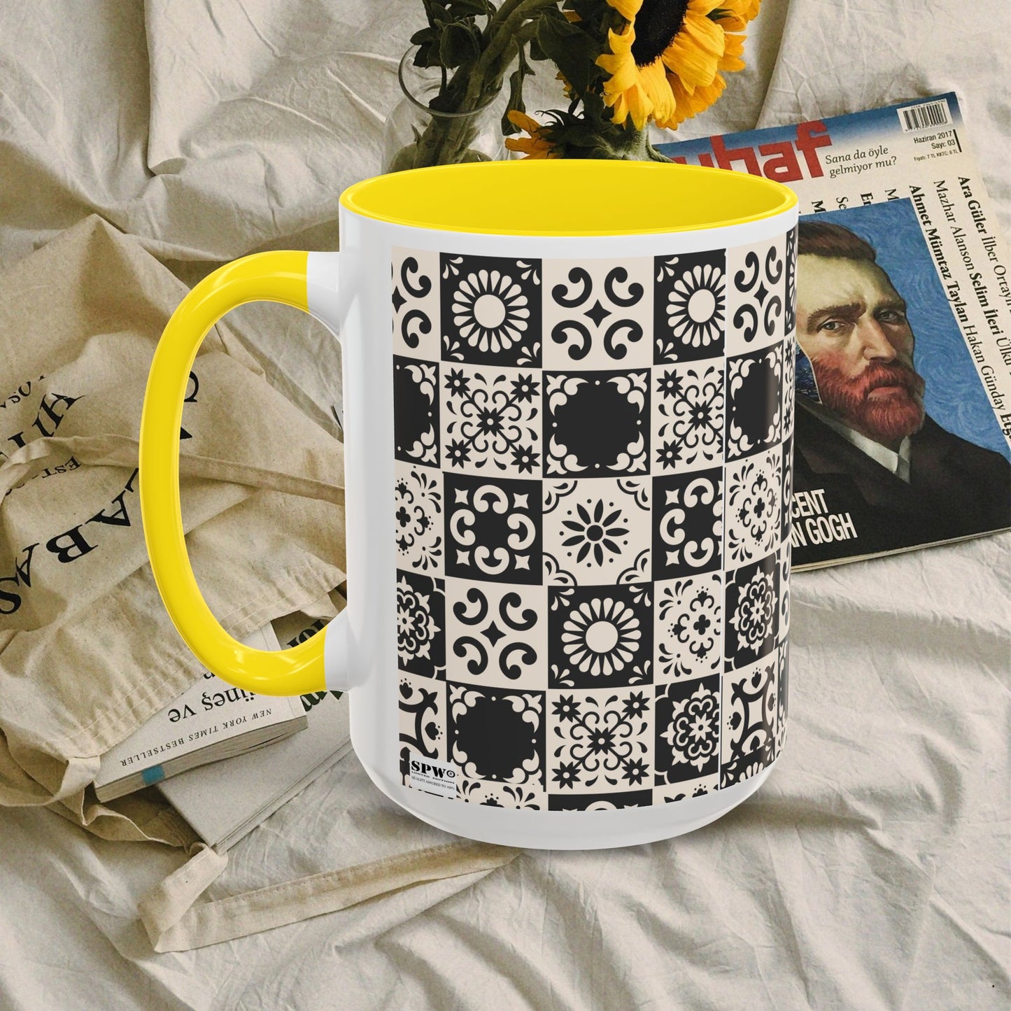 Accent Coffee Mug (11, 15oz)_ N+ Series ACMUG PT2WW004_ Limited Edition Mug by WesternWaves
