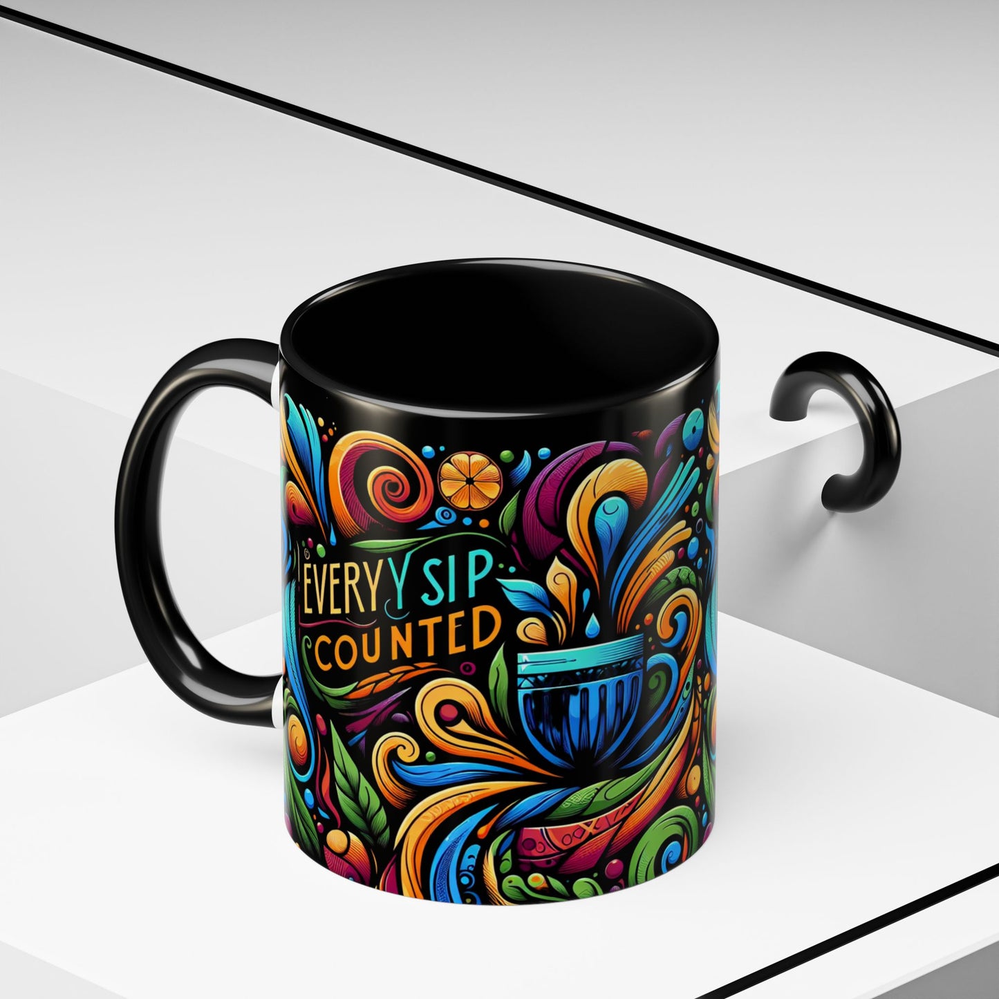 Accent Coffee Mug 11_ N3* Series ACM11OZ PT2WW022_ Limited Edition Perfect Blend of Style by WesternWaves: