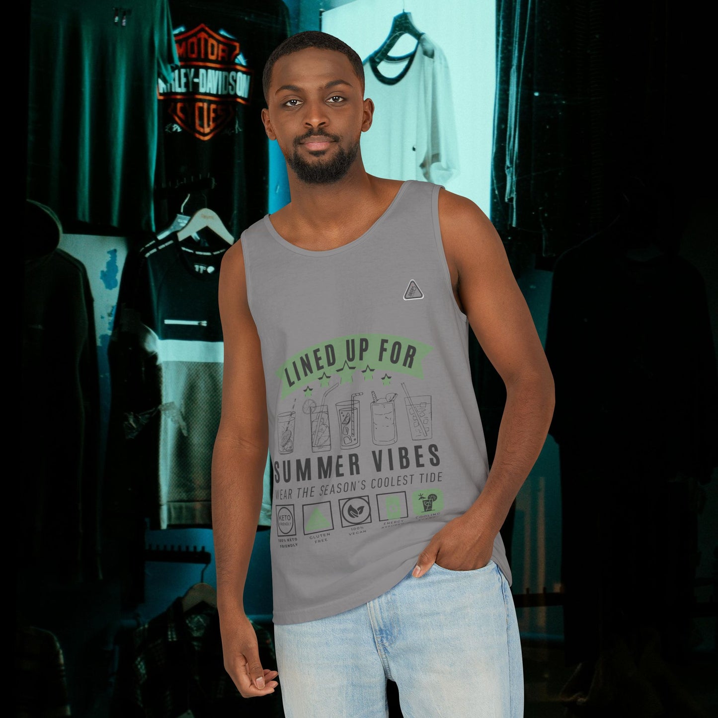 Unisex Garment-Dyed Tank Top_ Series N7* USDYEDTTOPS PT2WW001_ Limited Edition by WesternWaves: