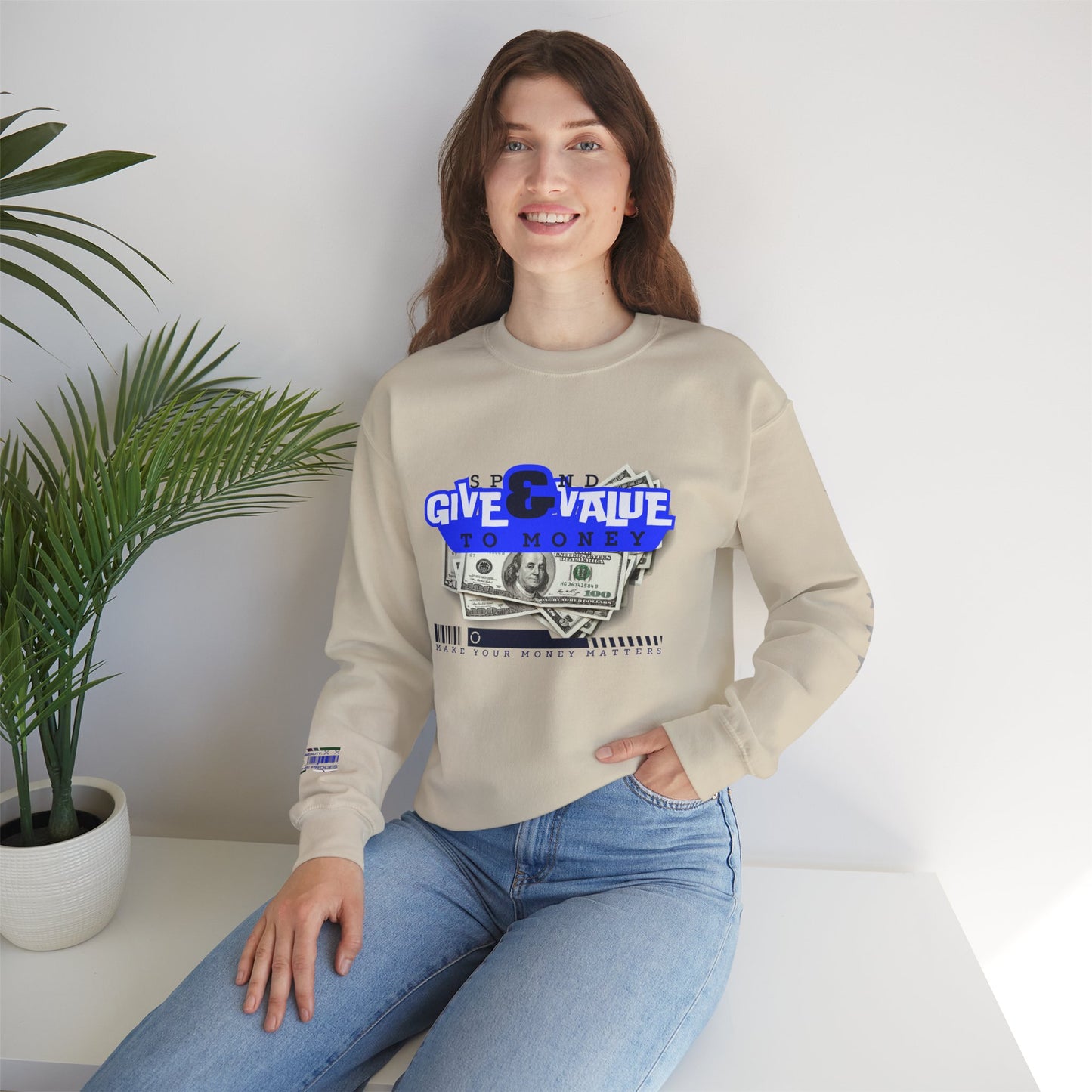 Unisex Heavy Blend™ Crewneck Sweatshirt_ N3+ Series UHBCSS PT2WW036_ Limited Edition Pure Luxury By WesternWaves: