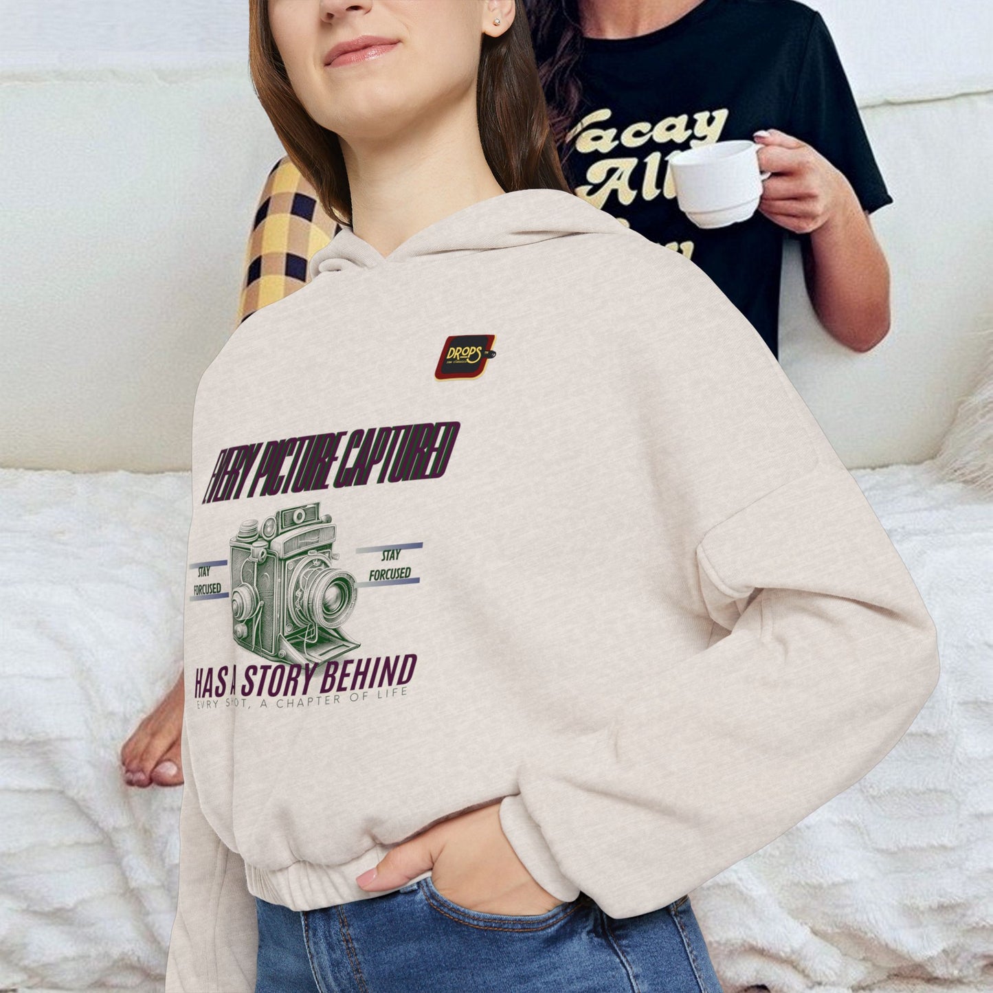 Cinched Bottom Hoodie_ N7 Series CBHOODIE PT2WW001_ Limited Edition Stylish & Inspirational Hoodie by WesternWaves: