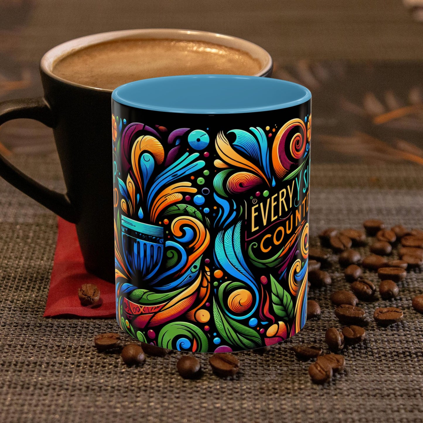 Accent Coffee Mug 11_ N3* Series ACM11OZ PT2WW022_ Limited Edition Perfect Blend of Style by WesternWaves: