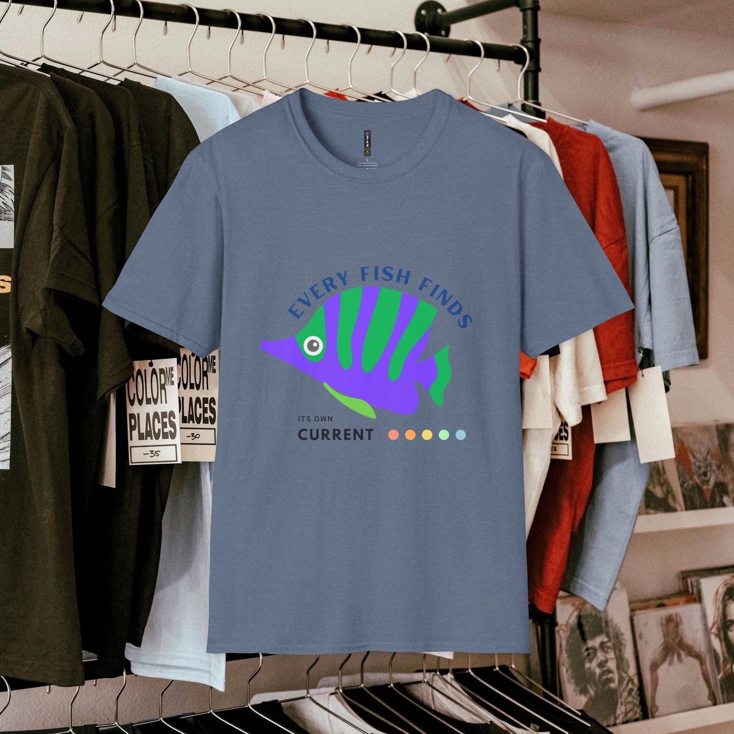 Unisex Softstyle T-Shirt_ N+ Series USSTS FT2WW009_ Limited Edition by WesternWaves: