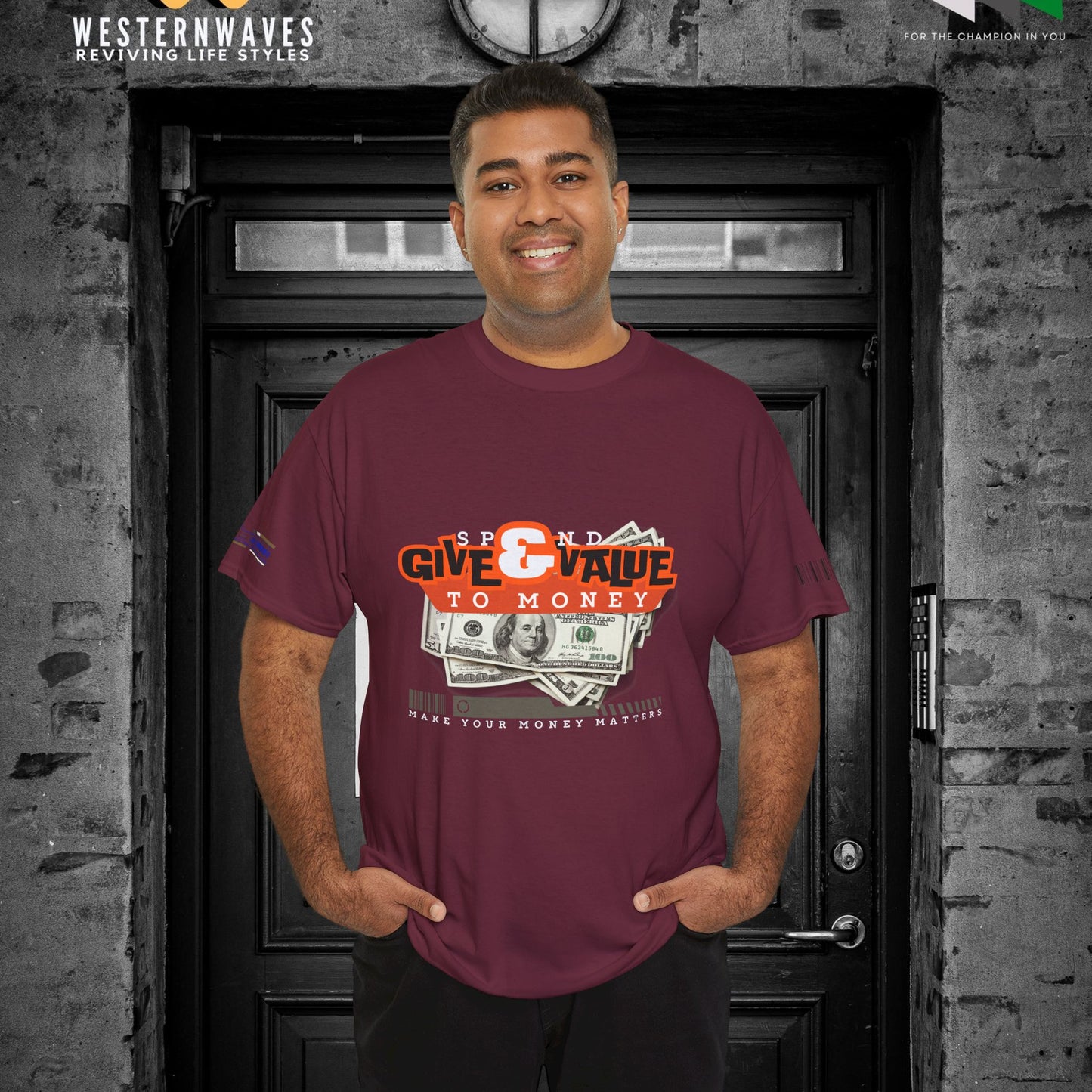 Unisex Heavy Cotton Tee_ Crafted from premium 100% cotton_ N3+ Series UHCT PT2WW013_ Limited Edition Maximum Comfort by WesternWaves: