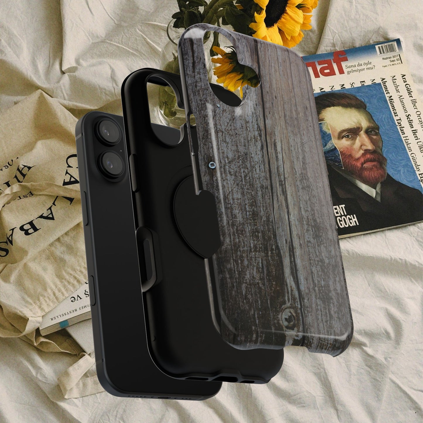 Impact-Resistant Tough Cases_ iPhone Case_ Series N8+ TCPCASE PT2WW006_ Limited Edition Wooden Grain Phone Case for iPhones by WesternWaves: