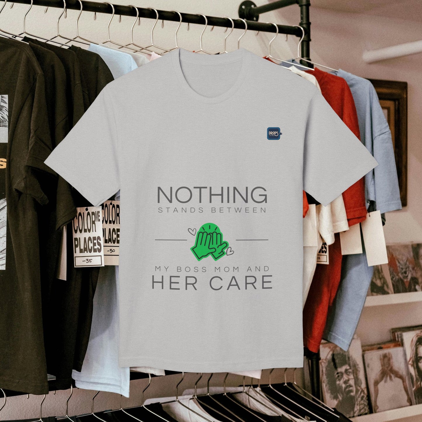 Unisex Midweight T-shirt, Made in USA_ N+ Series UMTS PT2WW007_ Limited Edition Design by WesternWaves: