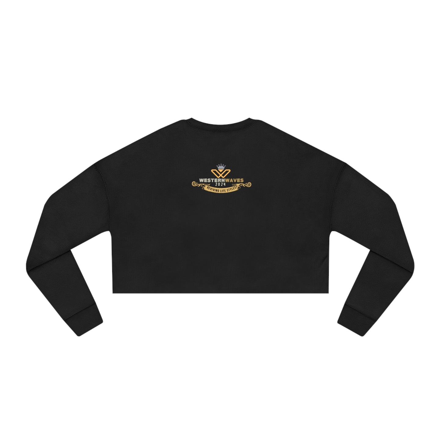 Women's Cropped Sweatshirt_ N+ Series TSWCSS PT2WW002 - Limited Edition Trendsetter by WesternWaves: