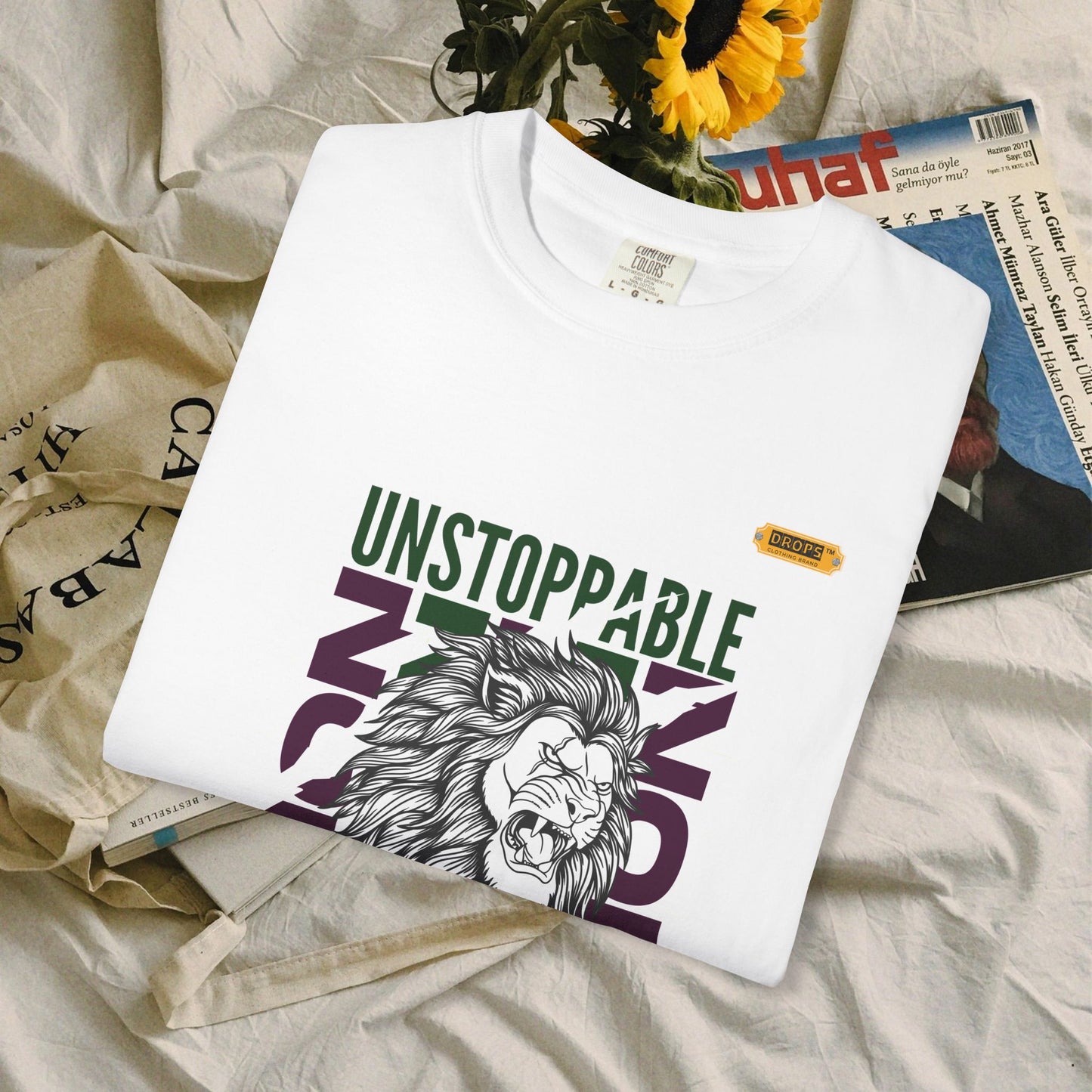 Unisex Garment-Dyed T-Shirt_ 26 June 2025_ Limited Edition Strength in Diversity by WesternWaves: