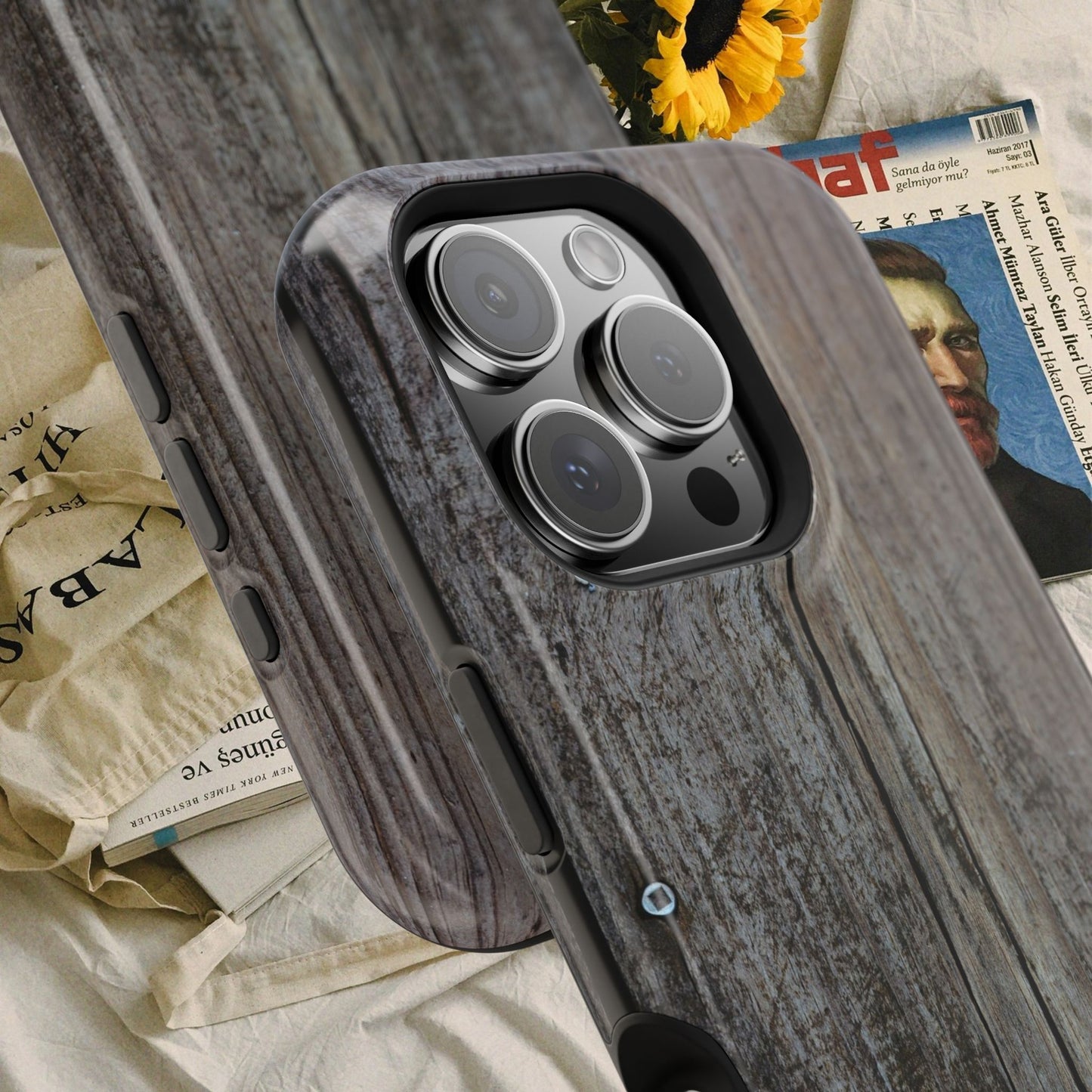 Impact-Resistant Tough Cases_ iPhone Case_ Series N8+ TCPCASE PT2WW006_ Limited Edition Wooden Grain Phone Case for iPhones by WesternWaves: