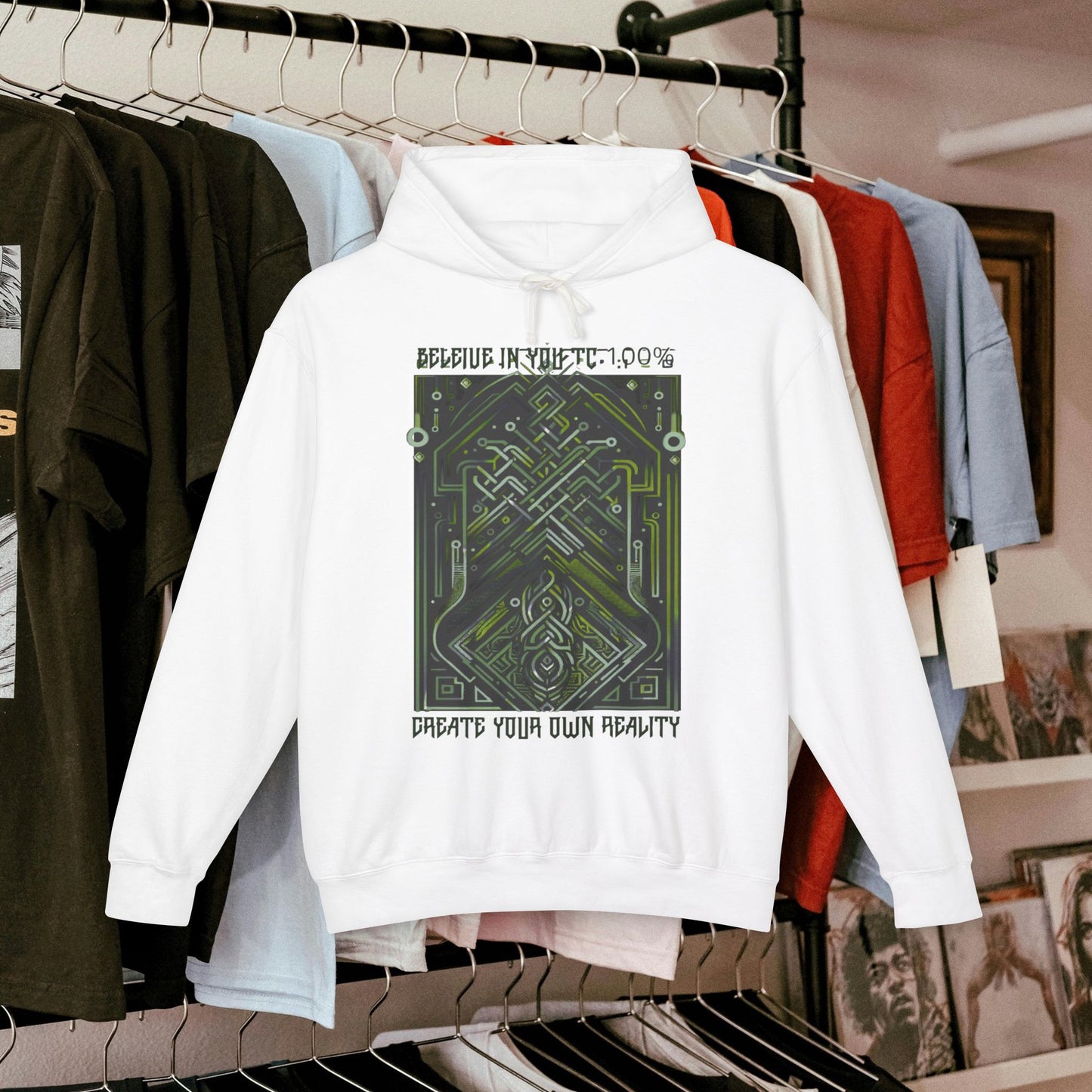 Unisex Lightweight Hooded Sweatshirt_ Series UWD 0052_ Limited Edition Streetwear Classic by WesternWaves: