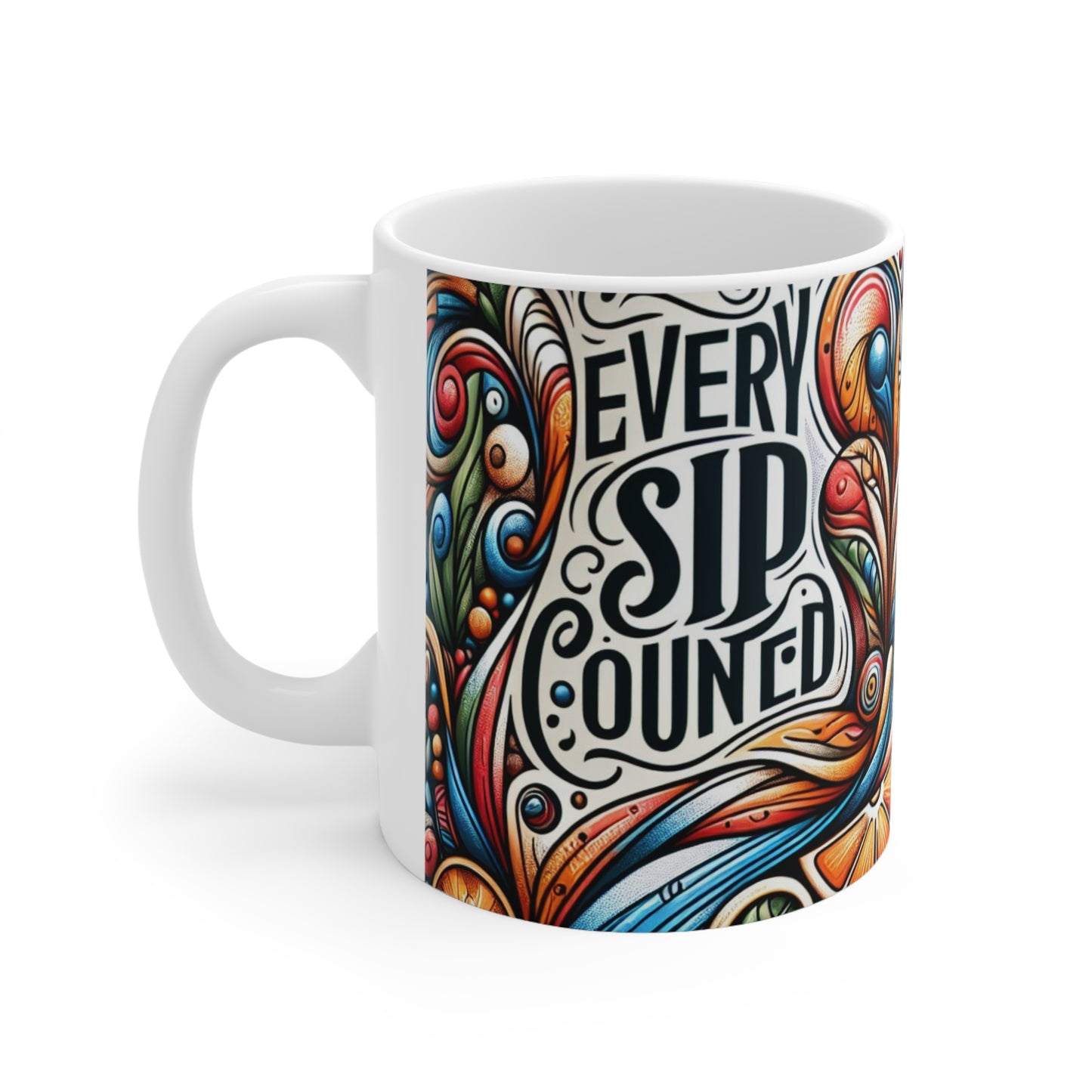 Ceramic Coffee Mug 11oz & 15oz_ N8* Series CCMUGS PT2WW001_ Limited Edition Artistic Tea/Coffee Mug by WesternWaves: