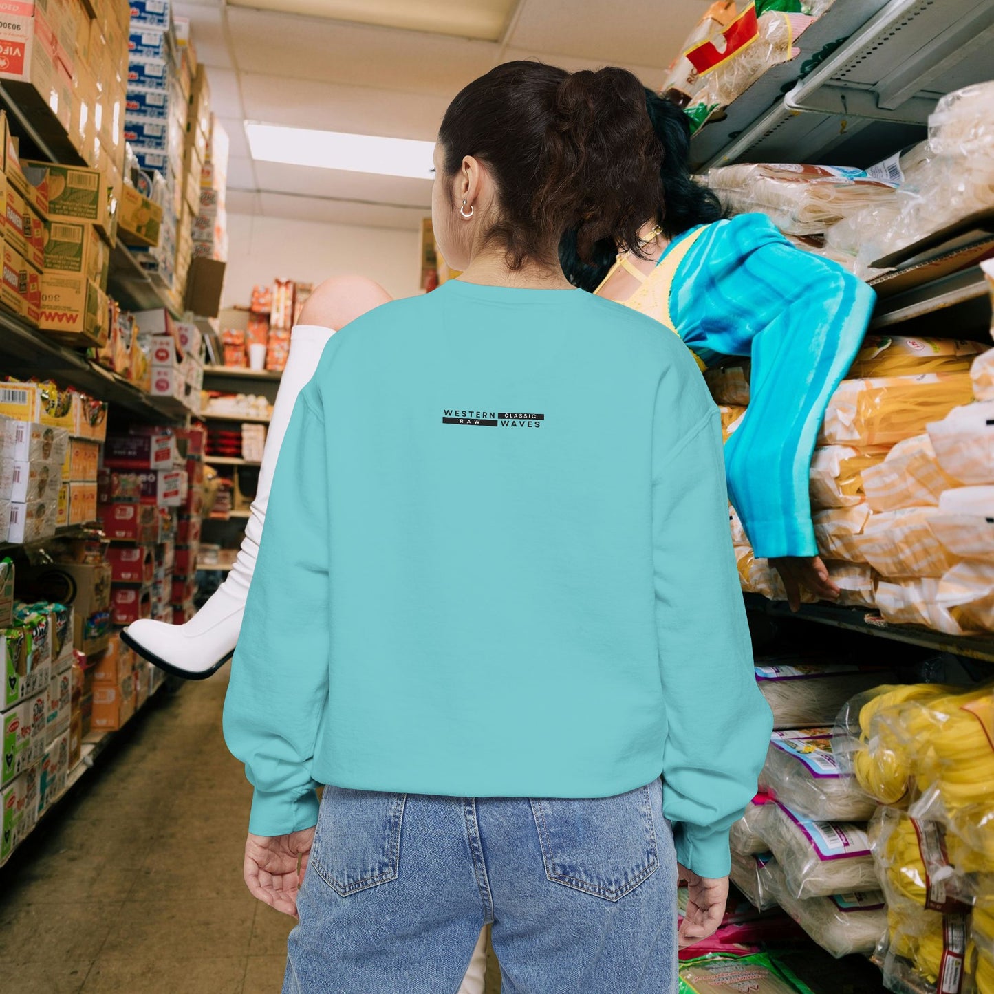 Unisex Garment-dyed Sweatshirt_ Series UWD 063_ Limited Edition Cozy Apparel for Adventurers by WesternWaves:
