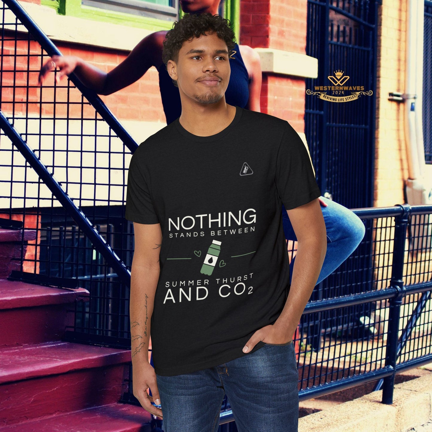 Eco-Friendly Unisex T-Shirt_ N7* Series ECOFUSTS PT2WW001_ Limited Edition Eco-Friendly T-Shirt by WesternWaves: