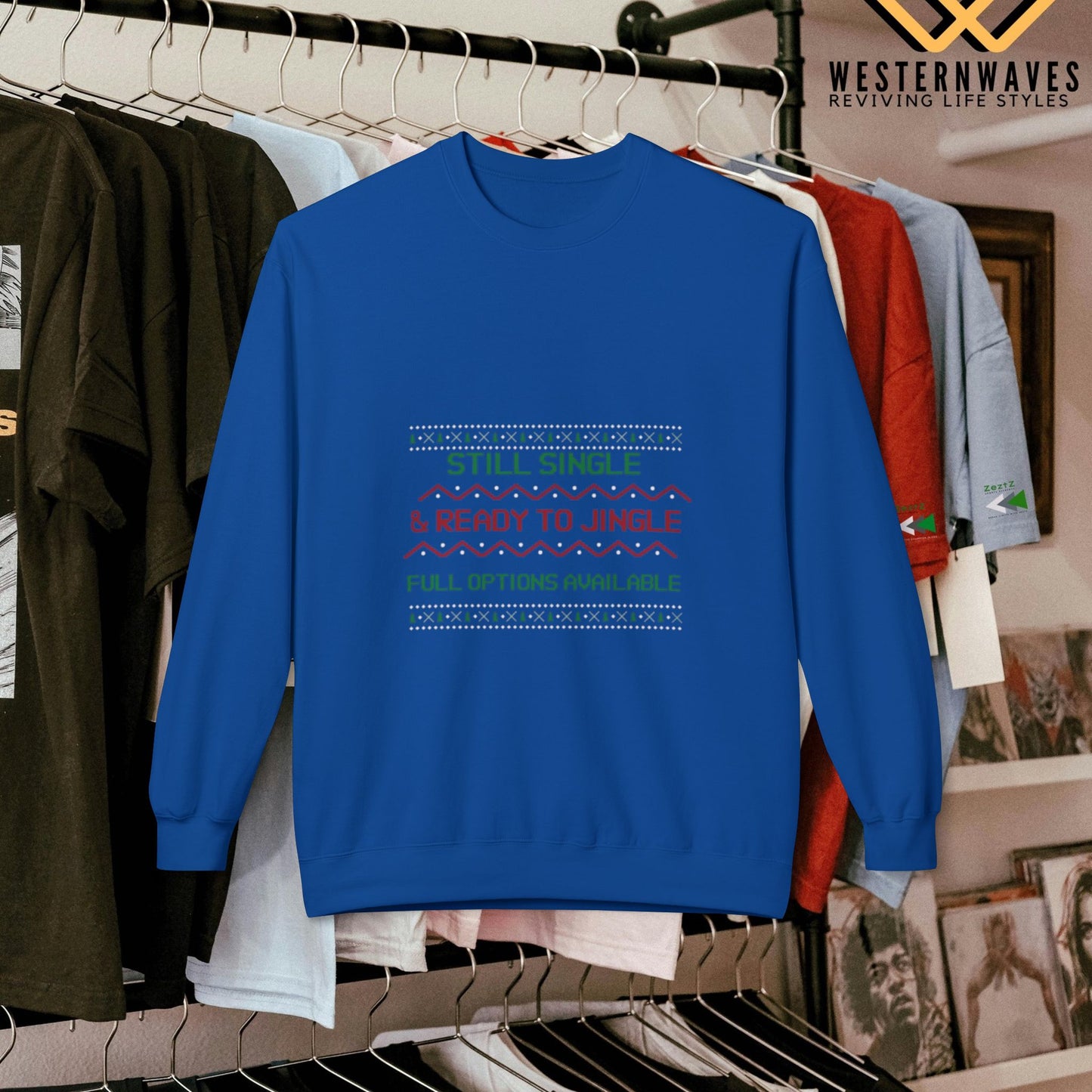 Softstyle Fleece Sweatshirt - N3+ Series SSFSS PT2WW001_ Limited Edition Cozy, Eco-Friendly, Unisex product by WesternWaves: