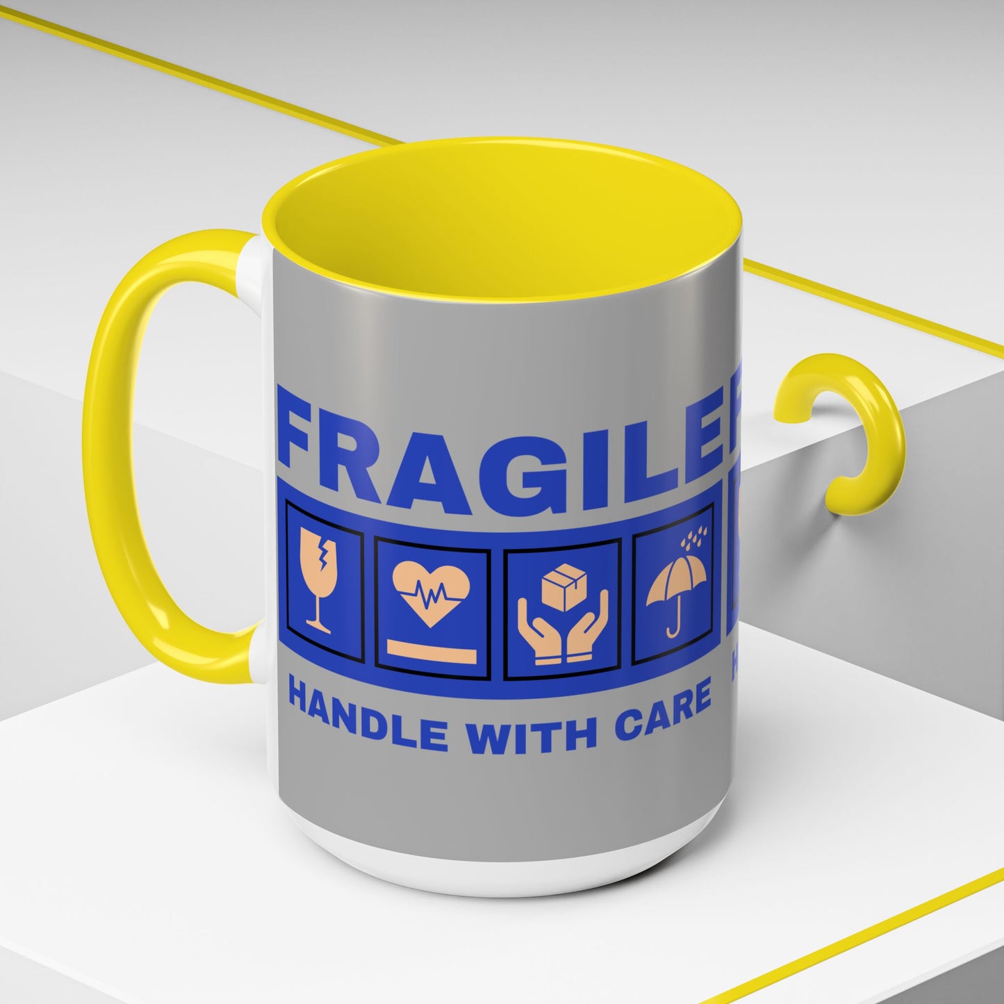 Accent Coffee Mug 11, 15oz_ N2+ Series ACM11OZ PT2WW006_ Vibrant Limited Edition Design by WesternWawes: