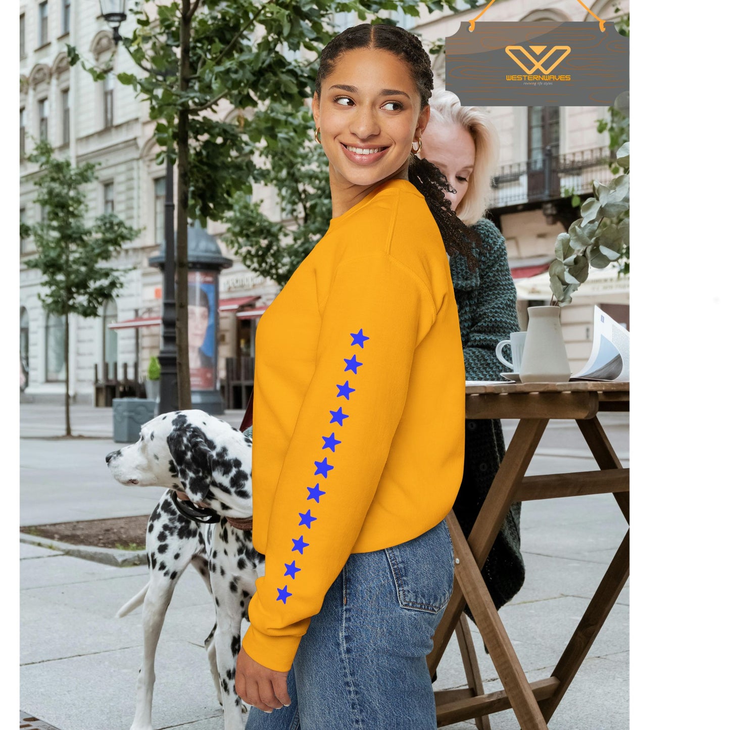 Unisex Heavy Blend™ Crewneck Sweatshirt_ N3+ Series UHBCSS PT2WW030_ Limited Edition Pure Luxury By WesternWaves: