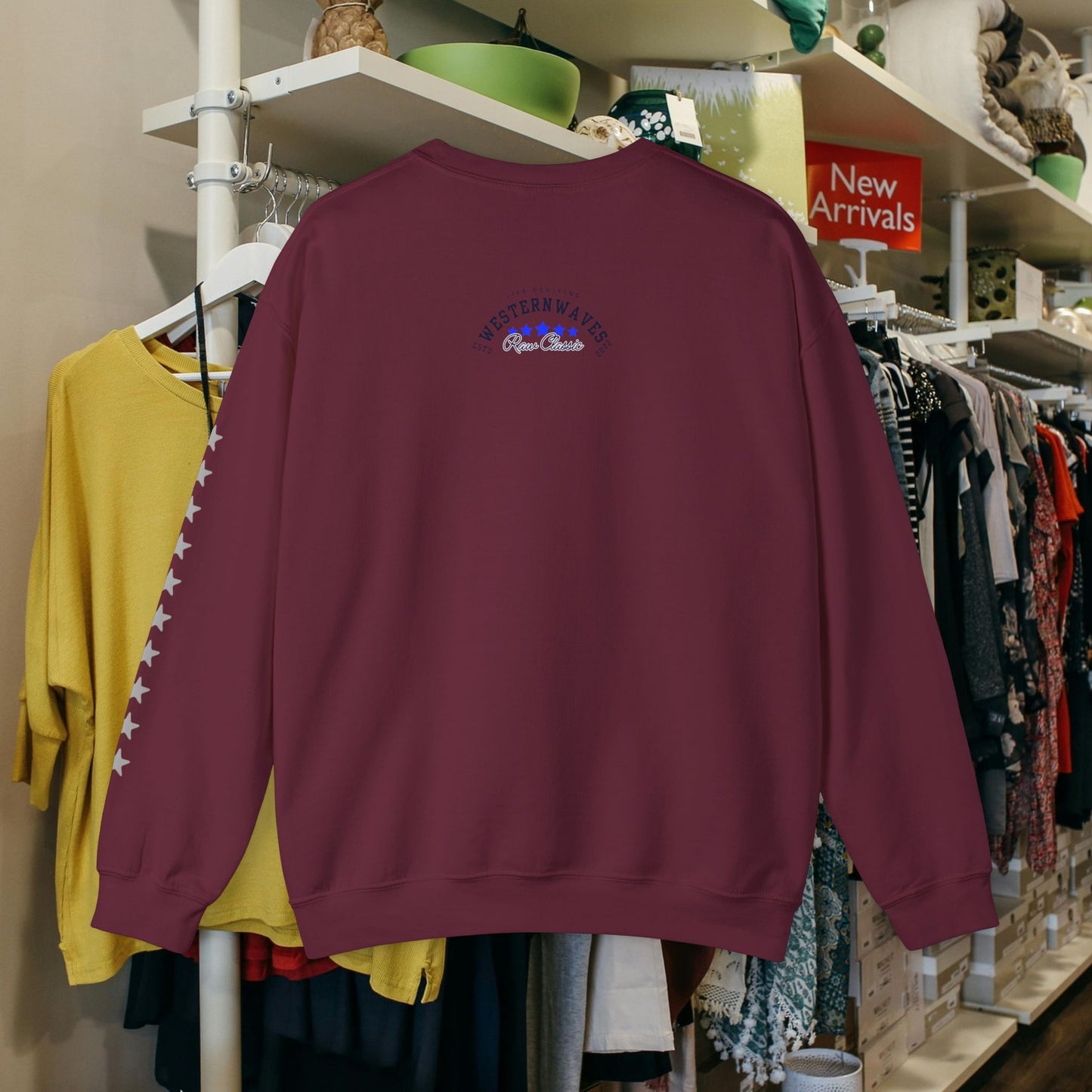 Unisex Heavy Blend™ Crewneck Sweatshirt_ N2 Sports Series UHBCSS PT2WW004_ Limited Edition 'DROPS' Brand Sweatshirt by WesternWaves: