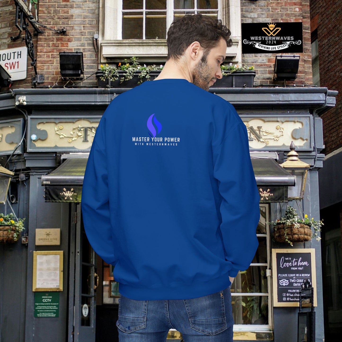 Softstyle Fleece Crewneck Sweatshirt_ N3+ Series SSFCNSS PT2WW001_ Limited Edition Comfort, Durabile & Sustainable Fashion Raw Classic by WesternWaves: