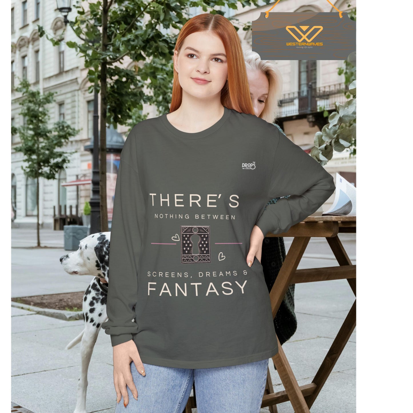 Unisex Long Sleeve T-Shirt_ N7+ Series USLSTSHIRT PT2WW001_ Limited Edition Trendy Vibes by WesternWaves: