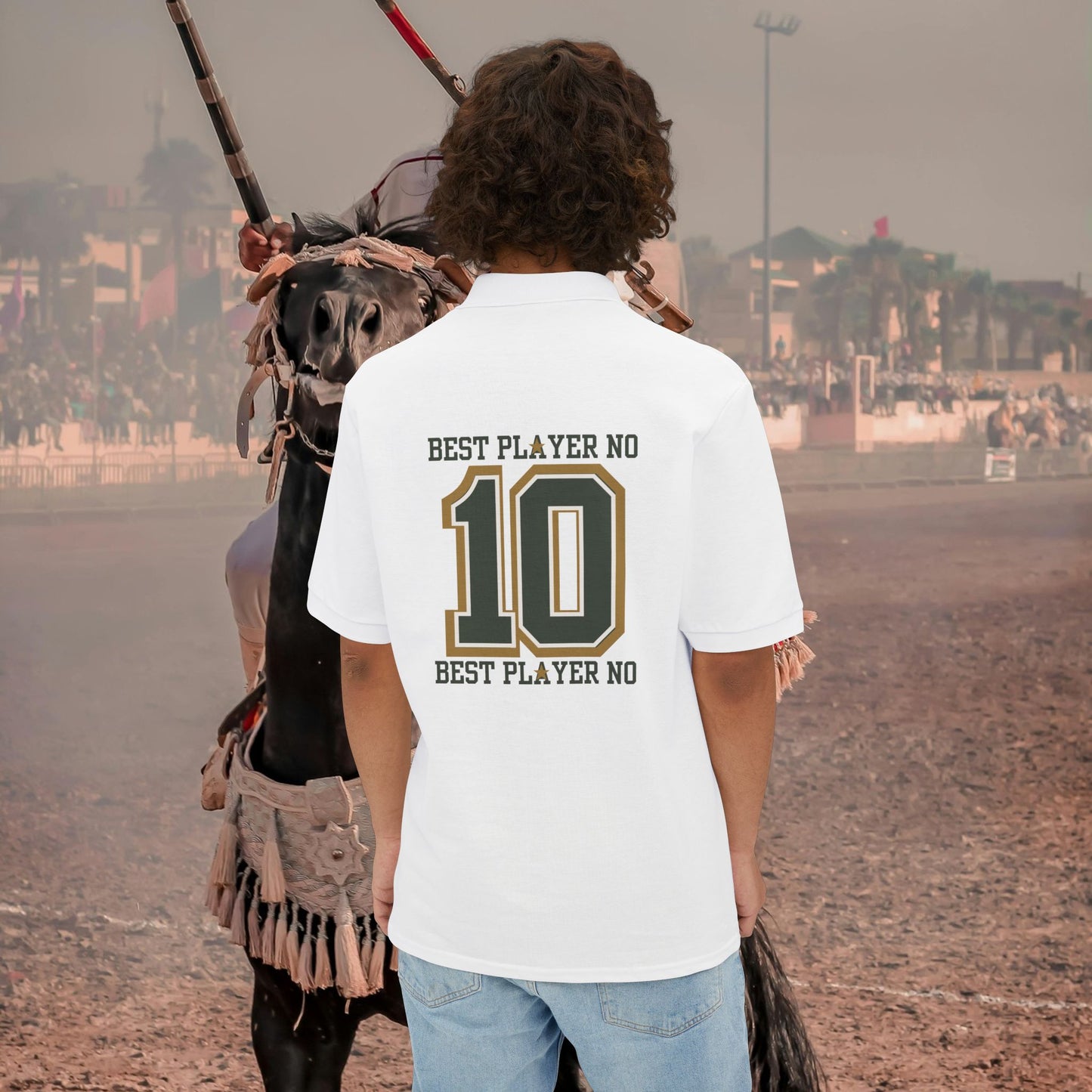Men's Piqué Polo Classic Shirt – N2 Series MPPOLOCS PT2WW003_ Limited Edition Timeless Elegance of ‘Zeztz' Sports Brand by WesternWaves:
