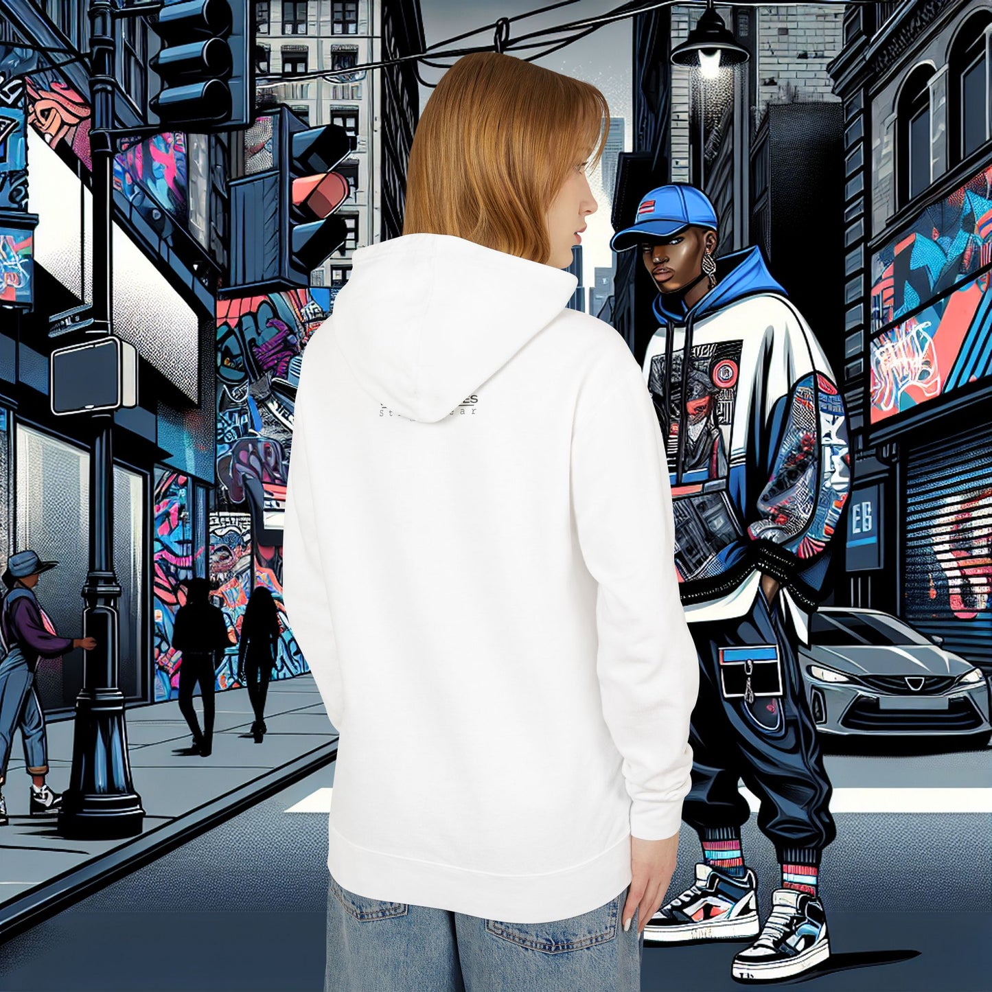 Unisex Lightweight Hooded Sweatshirt_ Series N8+ USMH PT2WW001_ UWDP003A_ Limited Edition Inner Warrior Apparel by WesternWaves: