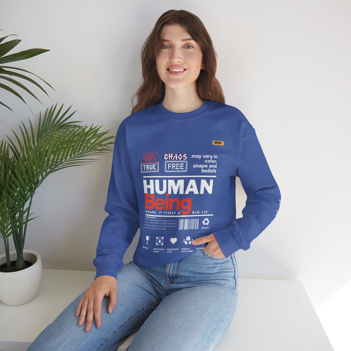 Unisex Heavy Blend™ Crewneck Sweatshirt_ N2 Series UHBCSS PT2WW019_ Limited Edition Pure Luxury By WesternWaves: