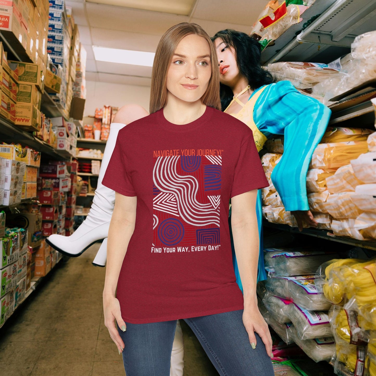 Unisex Ultra Cotton Tee_ Classic Comfort Unleashed_ N2+ Series USUCTEE PT2WW005_ Limited Edition Maximum Comfort & Style by WesternWaves: