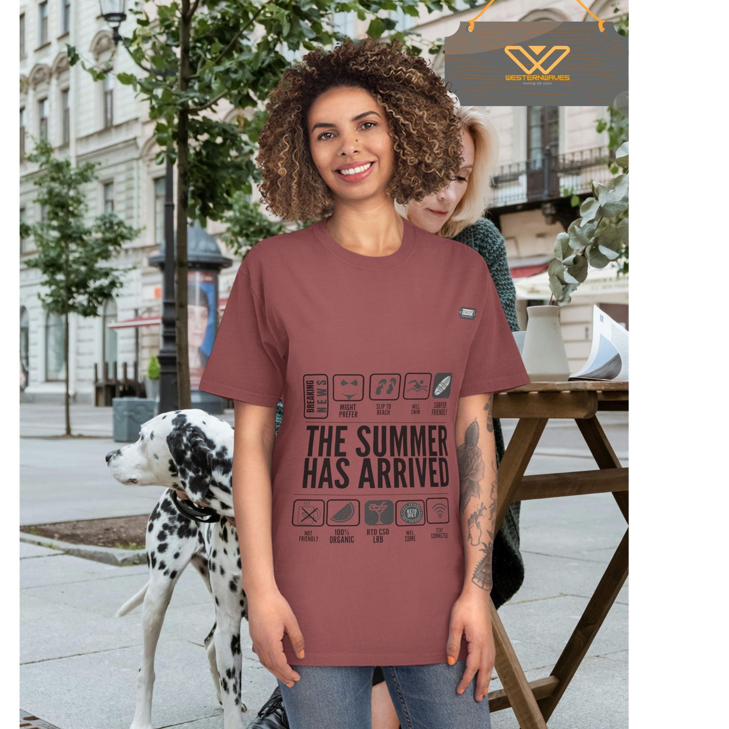 Unisex Faded Shirt_ N8* Series USFADEDSHIRT PT2WW001_ Limited Edition Warm Vibes by WesternWaves: