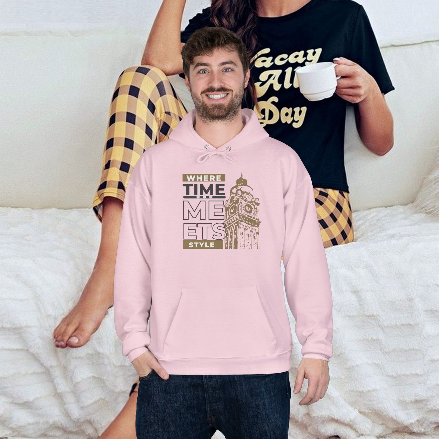 Unisex EcoSmart® Pullover Hoodie Sweatshirt_ N3+ Series USESPOHSS PT2WW001_ Limited Edition Perfect Blend of Comfort, Style, & Sustainability by WesternWaves: