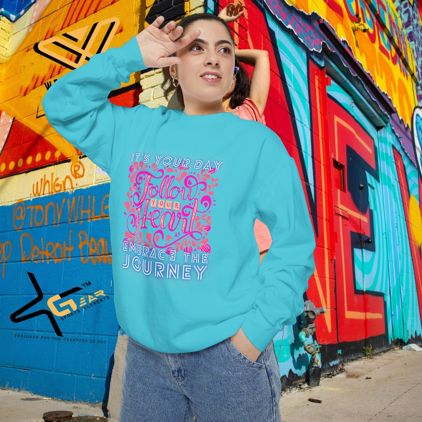 Unisex Garment-Dyed Sweatshirt_ N3+ Series UGDSS PT2WW001_ WesternWaves Limited Edition: