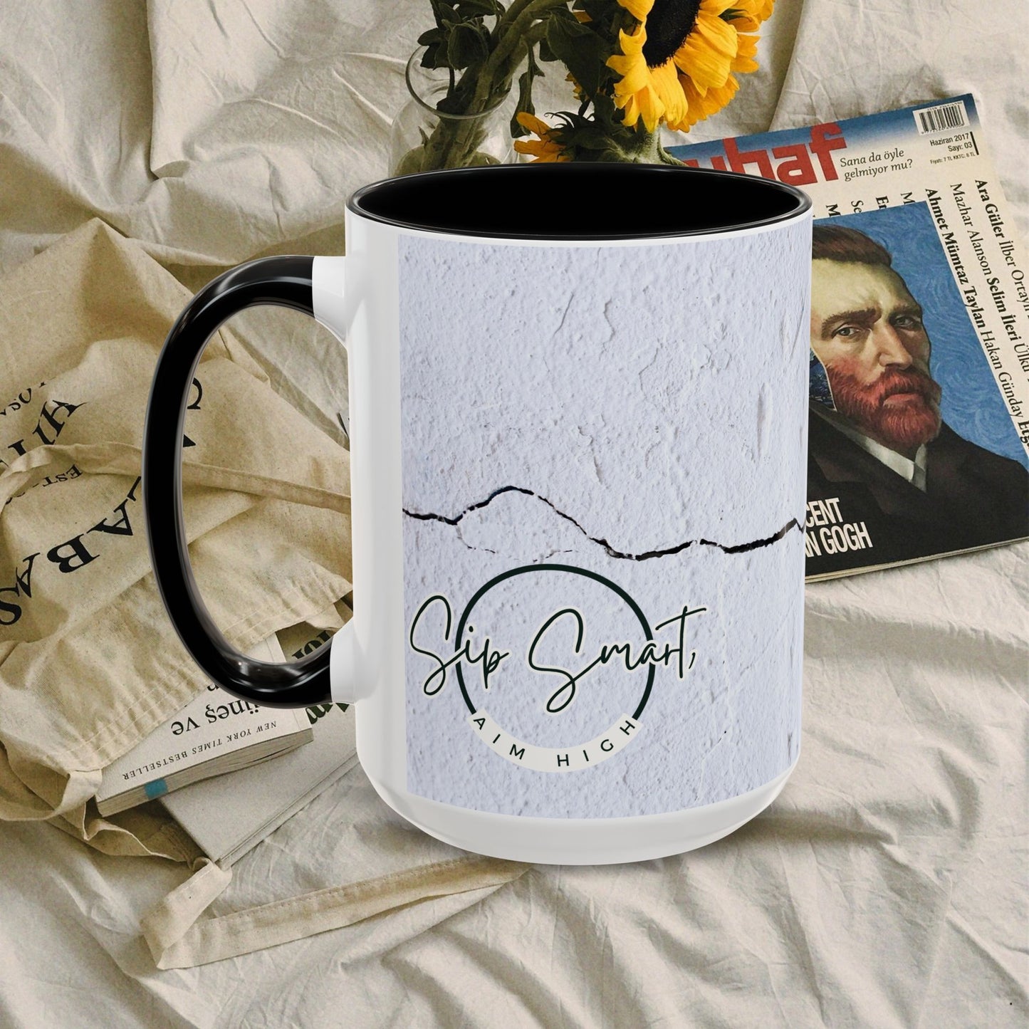 Black Mug (11oz, 15oz) _Back to School Series_ CBM PT2WW004_ Limited Edition Statement Piece by WesternWaves: