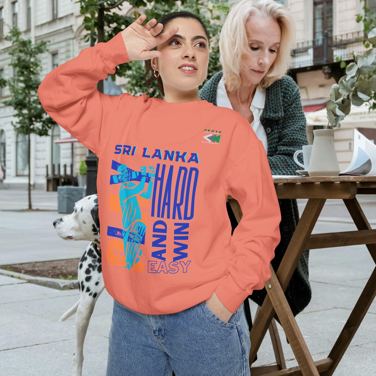 Unisex Garment-Dyed Sweatshirt_ N2 Series USGDSS PT2WW001_ Limited Edition Masterpiece of ‘ZeztZ’ Sports Brand Luxury & Casual Comfort by WesternWaves: