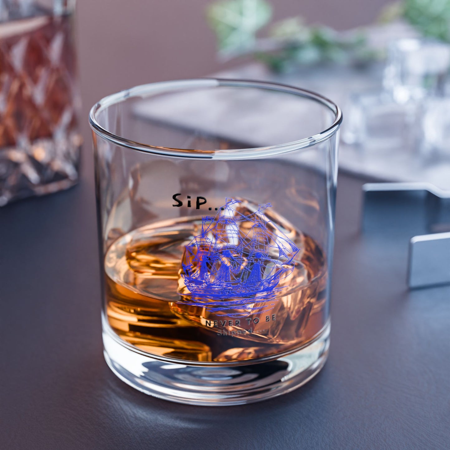 Rock Glass 10 oz_ N+ Series RG10OZ PT2WW005_ Limited Edition by WesternWaves: