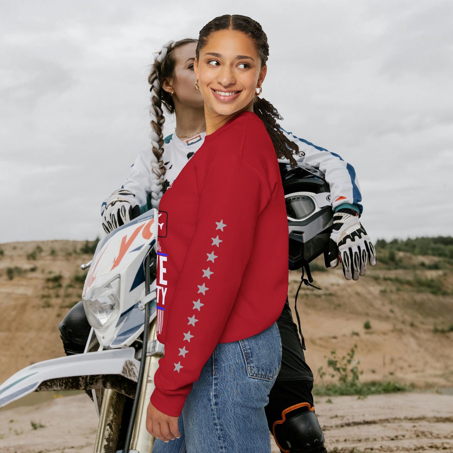 Unisex Heavy Blend™ Crewneck Sweatshirt_ N2 Sports Series UHBCSS PT2WW004_ Limited Edition 'DROPS' Brand Sweatshirt by WesternWaves: