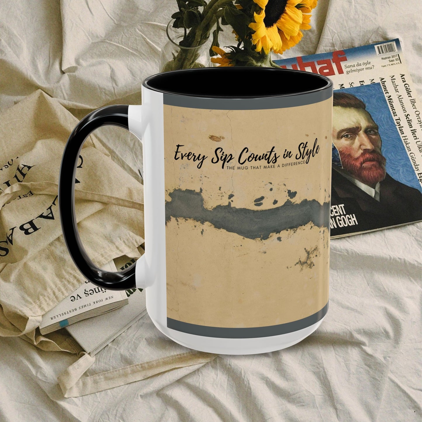 Accent Coffee Mug (11, 15oz) _ N3+ Series ACMUG PT2WW005_ Limited Edition Blend Style & Functionality by WesternWaves: