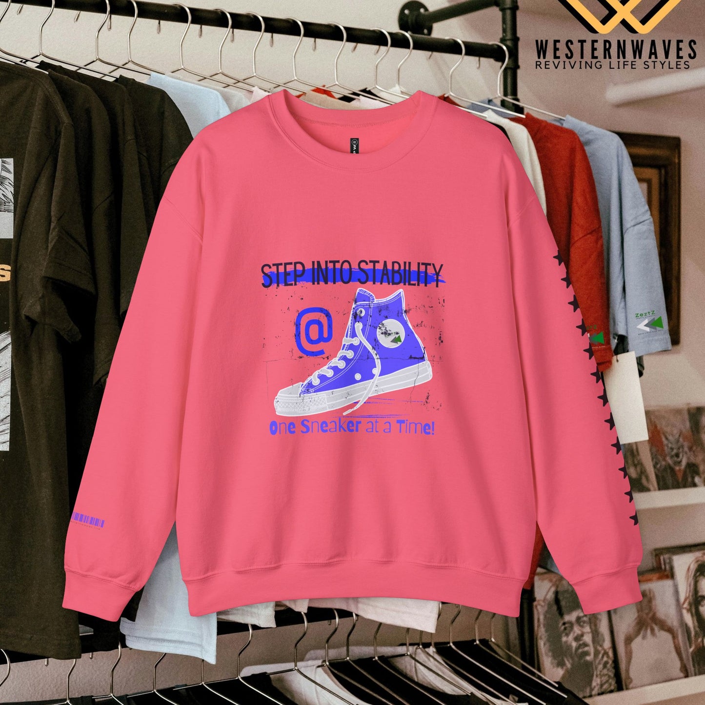 Unisex Heavy Blend™ Crewneck Sweatshirt_ N3+ Series UHBCSS PT2WW031_ Limited Edition Pure Luxury By WesternWaves: