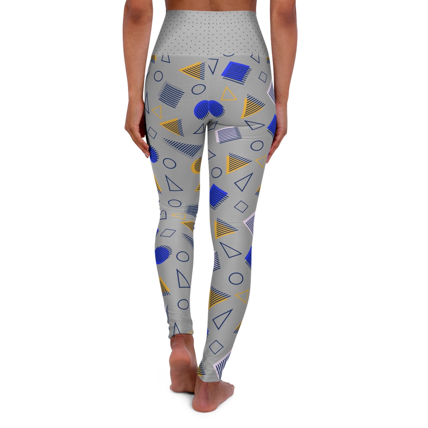 High Waisted Yoga Leggings (AOP)_ N+ Series HWYL(AOP) PT2WW002_ Limited Edition Cosmic Fusion by WesternWaves: