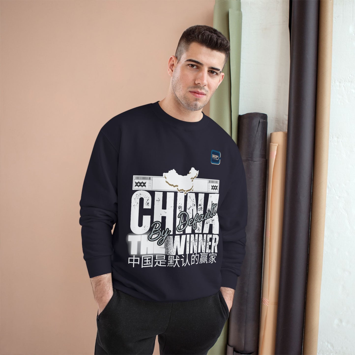 Champion Sweatshirt_ N7+ Series CSS PT2WW001_ China The Winner By Default_ Limited Edition by WesternWaves: