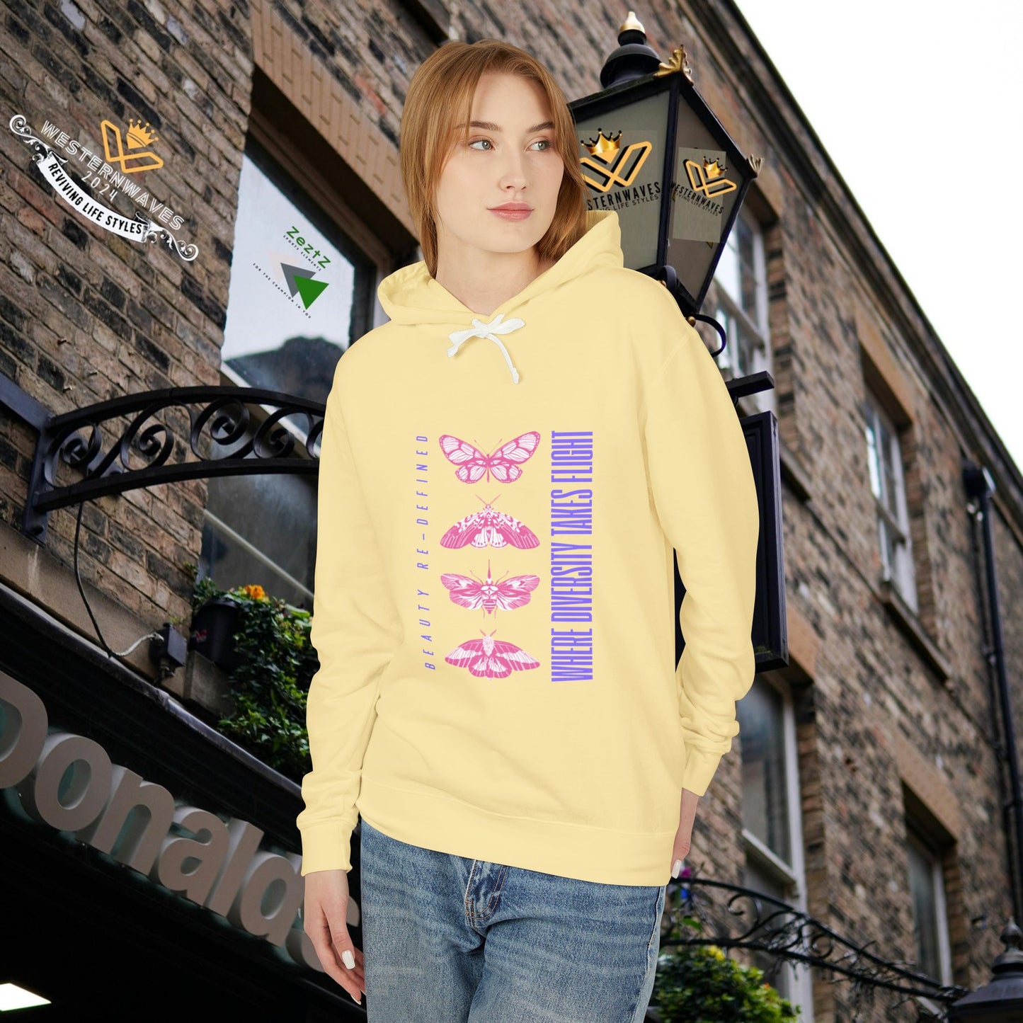 Unisex Lightweight Hooded Sweatshirt – N3+ Series USLWHSS PT2WW012_ Limited Edition Crafted Comfort by WesternWaves: