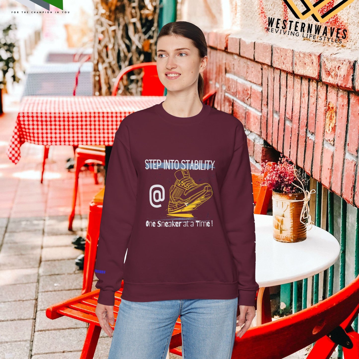 Unisex Heavy Blend™ Crewneck Sweatshirt_ N3+ Series UHBCSS PT2WW033_ Limited Edition Pure Luxury By WesternWaves: