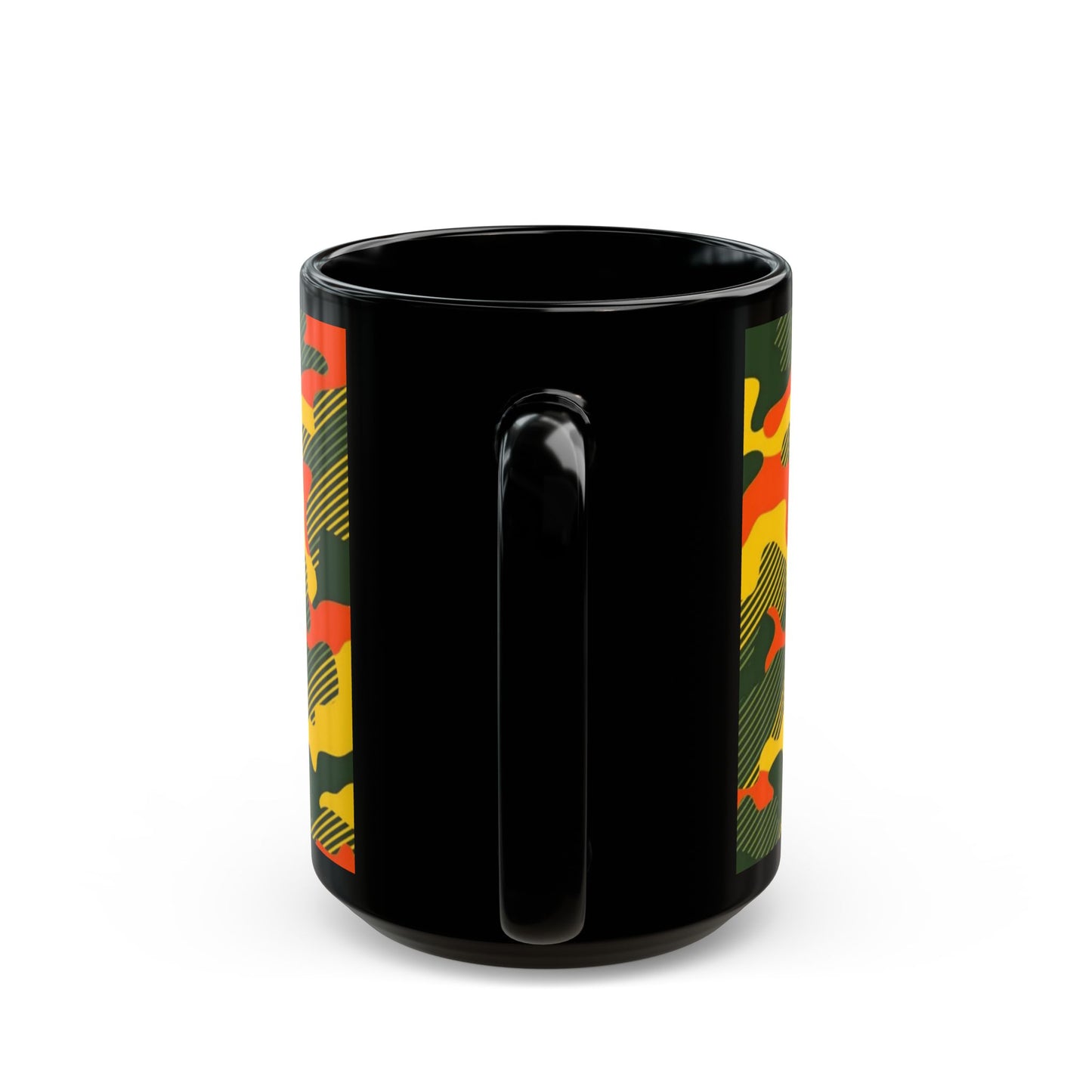 Black Mug (11oz, 15oz)_ N+ Series CBM PT2WW006_ Limited Edition Black Ceramic Mug by WesternWaves