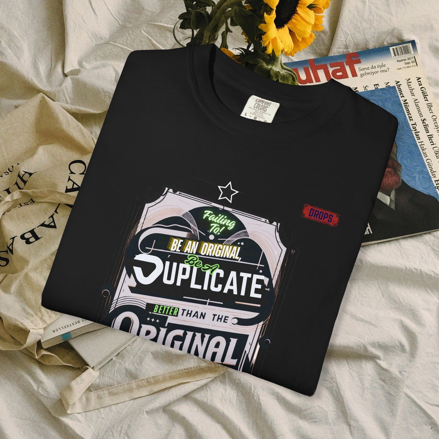 unisex garment-dyed t-shirt_ 09 July 2025_ Limited Edition Everyday Casual Wear by WesternWaves: